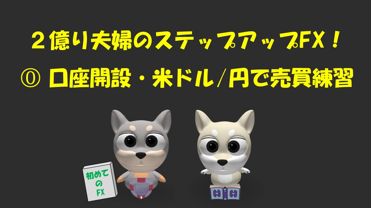 2億り夫婦のステップアップfx まずはこれ 米ドル 円で売買練習 資産運用で2億円を目指す医師夫婦の挑戦